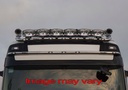Aluminium VisorBar voor Volvo FH4 Globetrotter (XL) | 5 Oranje LEDs
