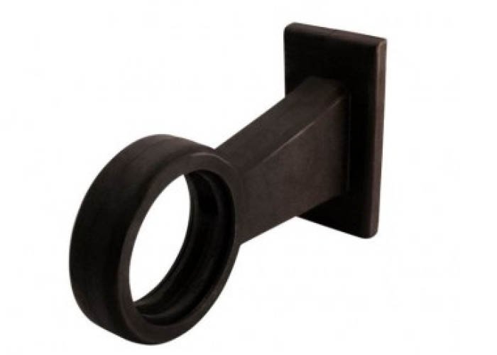 Gylle Rubber Montagevoet | Recht 165mm