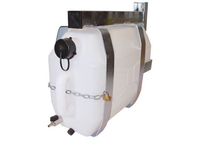 WATERTANK MET KRAANJTE & MONTAGEBEUGEL 25L