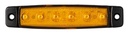 DASTERI MARKEERVERLICHTING 6-LED 24V - ORANJE
