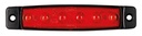 Dasteri marker light 6-LED 24V - Red 
