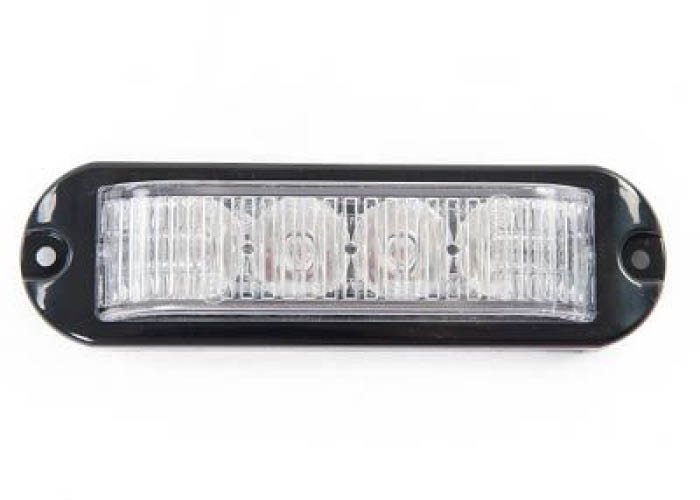180° Flitser 4-LED - Wit