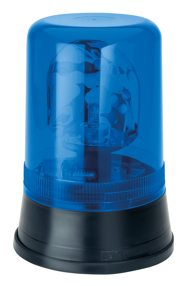 AEB "595" Zwaailamp 24V met Blauw Lampglas