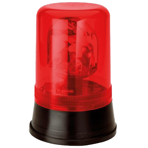 AEB "595" 24V rotating beacon - Red lens