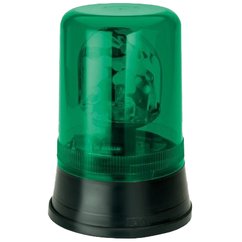 AEB "595" Zwaailamp 24V met Groen Lampglas