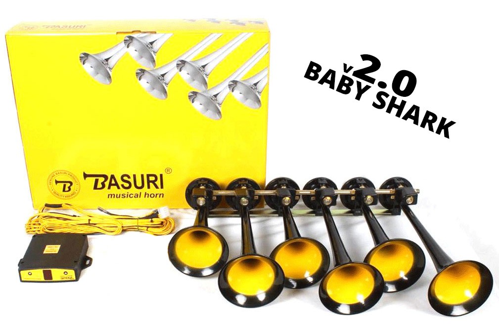 Basuri Baby Shark Air Horn 2.0 12/24V - 18 Melodies