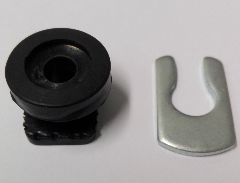 LOCK-RING MONTAGEBLOKJE MET CLIP 19,5"