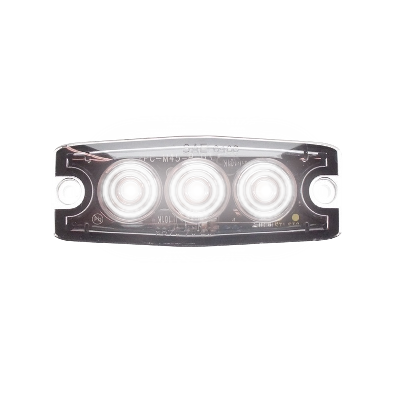 Ultradunne 3-LED Flitser - Wit