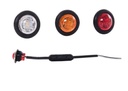 Amber LED Position Light Round 12/24V | Clear Lens