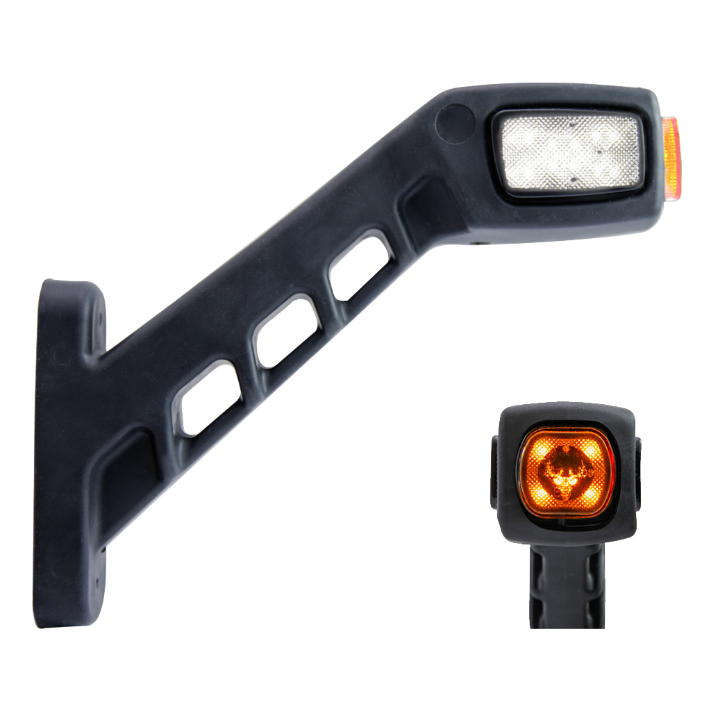 Freedom 3-Kleuren LED Breedtelamp 191mm Haaks | Links
