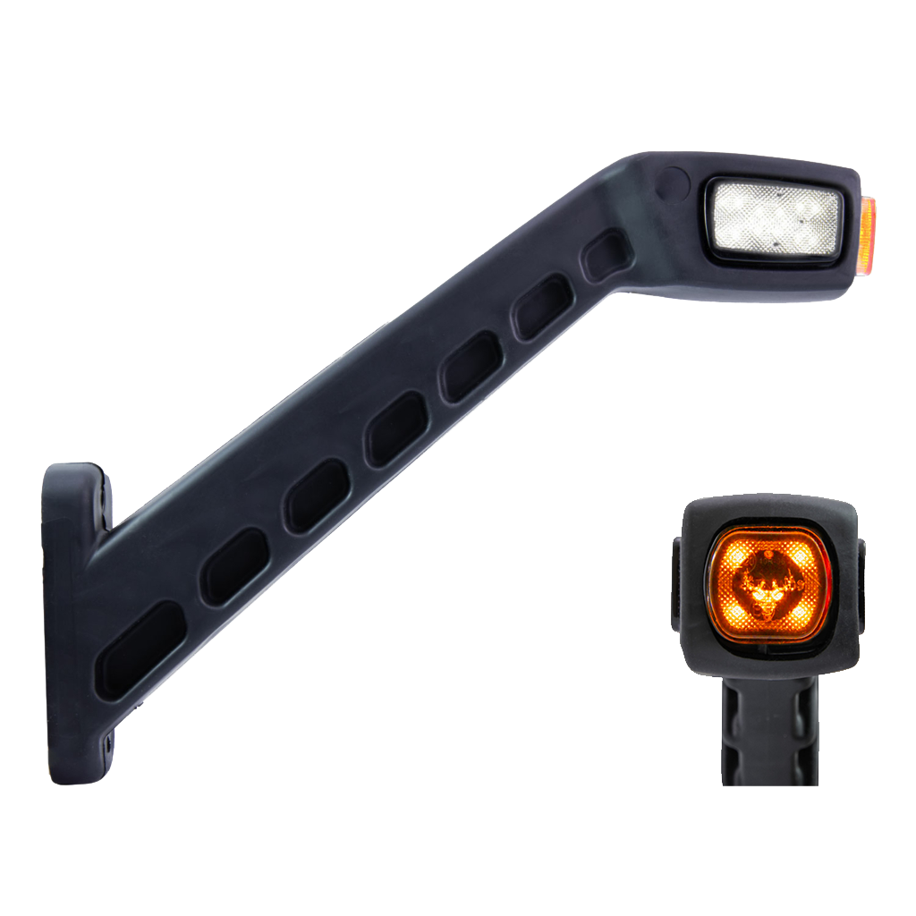 Freedom 3-Kleuren LED Breedtelamp 259mm Haaks | Links