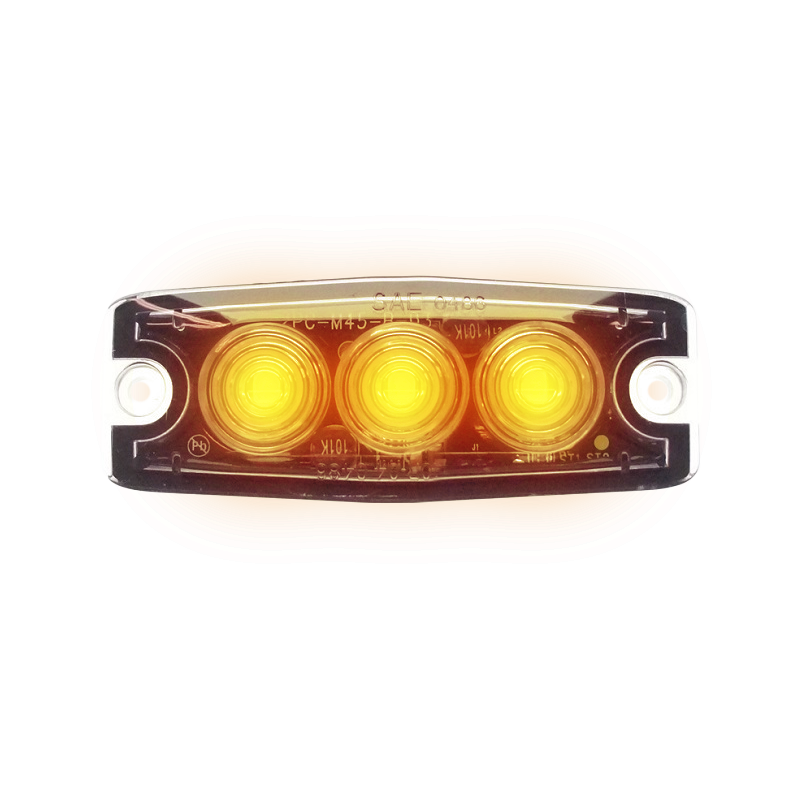 Ultradunne 3-LED Flitser - Oranje