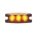 Ultradunne 3-LED Flitser - Oranje