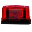 Kentekenplaatlicht met Halogeenlamp Rood 12-24V
