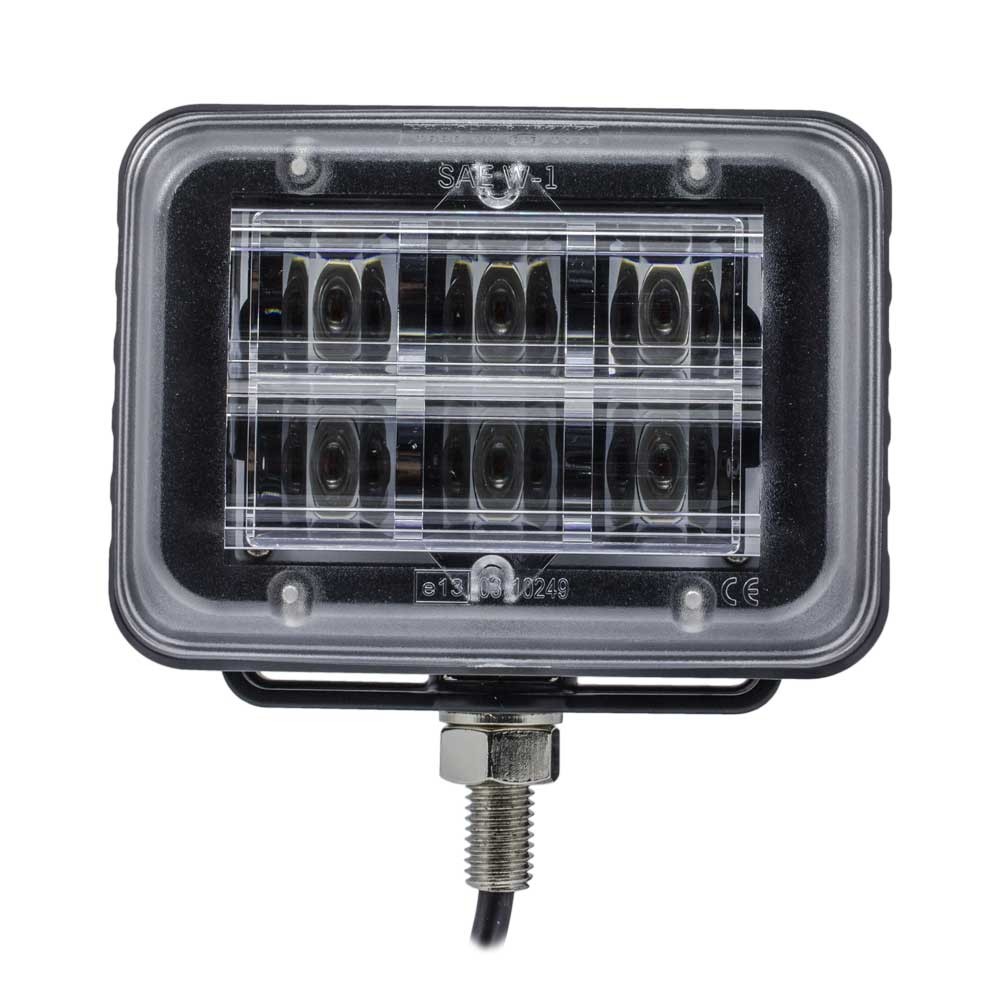 Flitslamp Oranje 6 x 3W LEDs + Montagebeugel