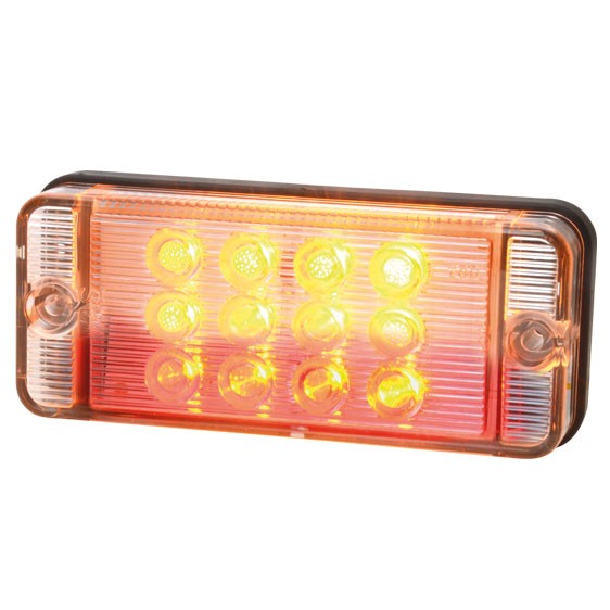 LED 3-Kamer Achterlicht Mini met Helder Glas