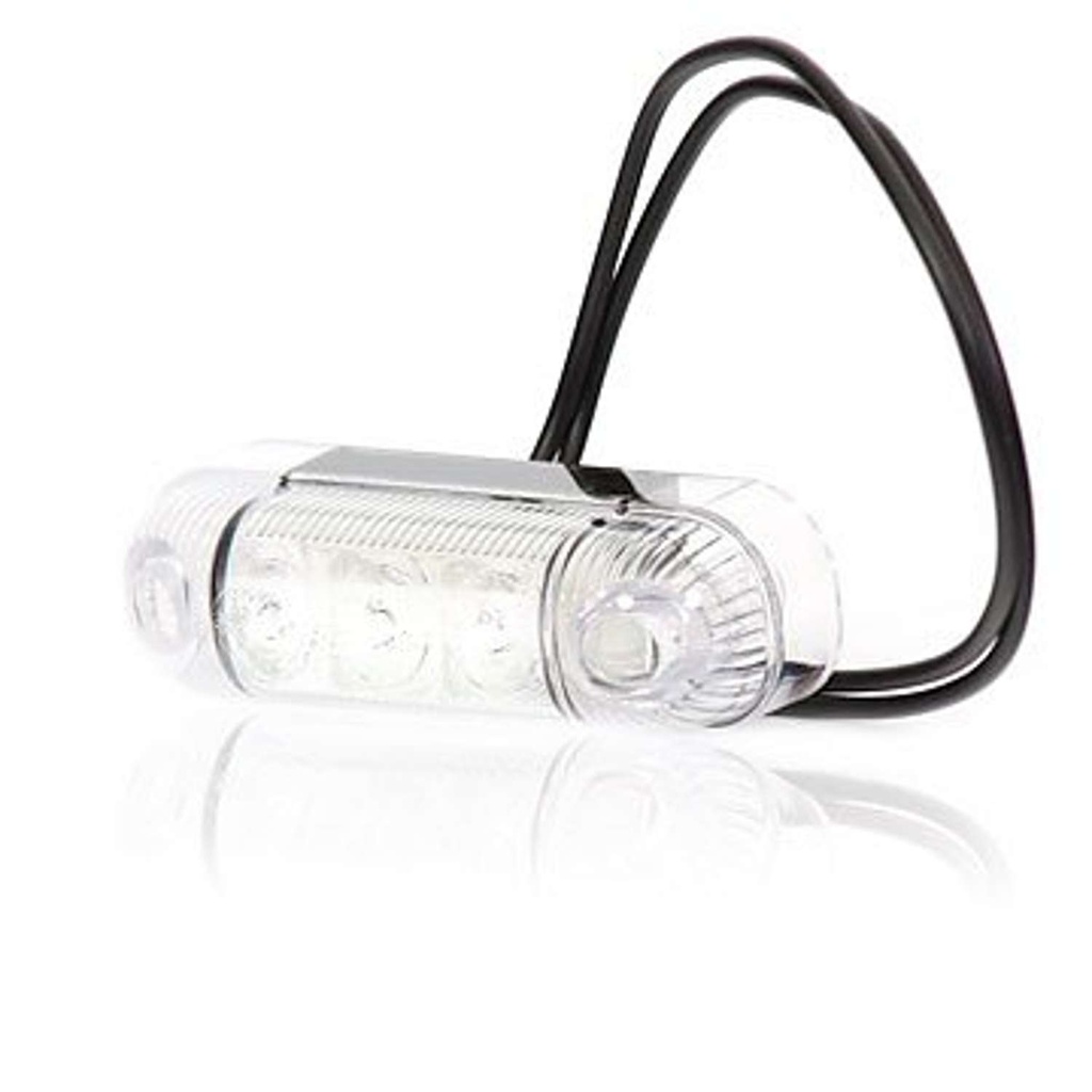 3-LED Positielicht Opbouw 12-24V - Wit