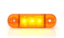 WAS 3-LED Ultradun Positielicht 9-36V - Oranje