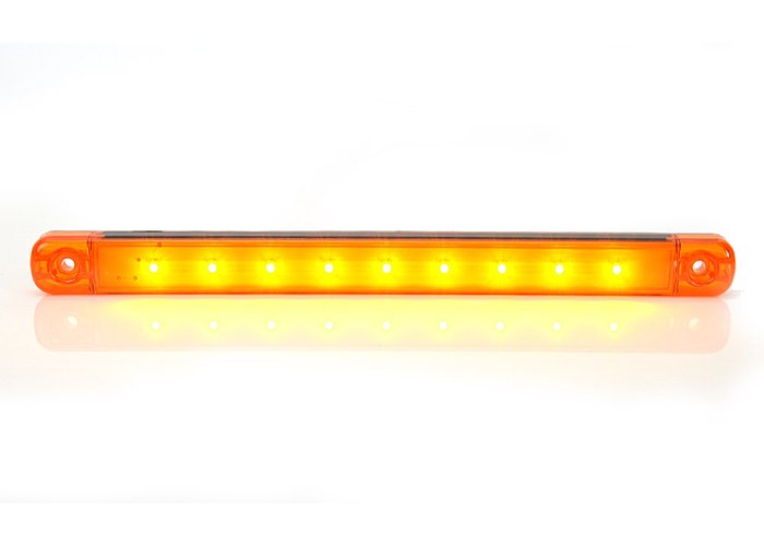 WAS 9-LED Ultradun Positielicht 9-36V - Oranje