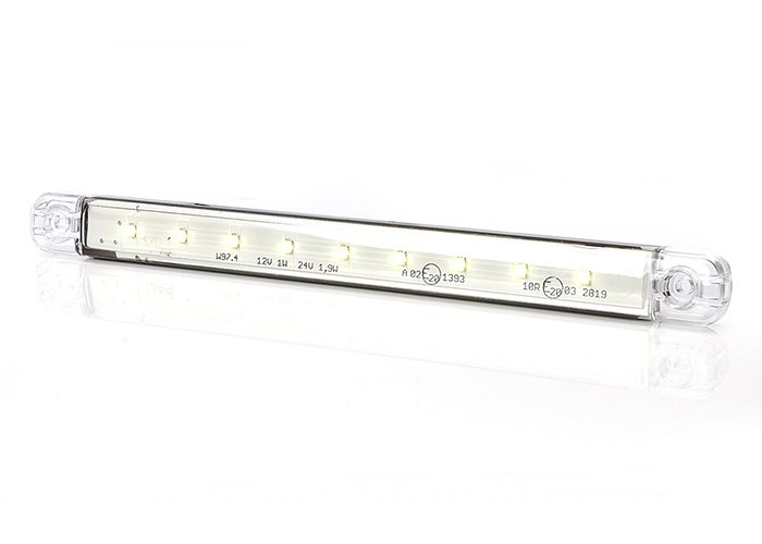 WAS 9-LED Ultradun Positielicht 9-36V - Wit