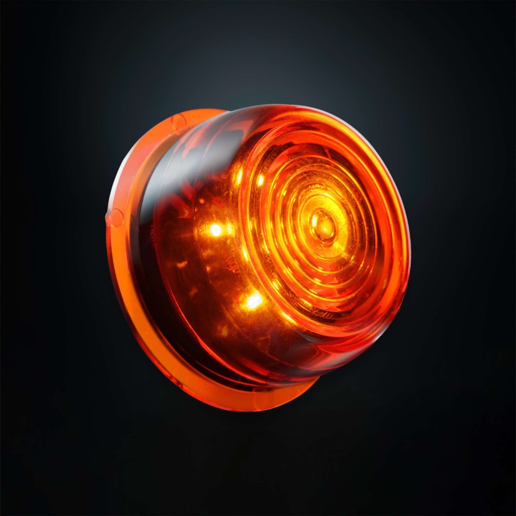 Viking 6 LED Unit Amber | Amber Lens | 5m Cable