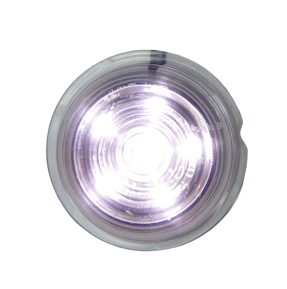 Viking LED Unit Wit met Heldere Lens 12/24V