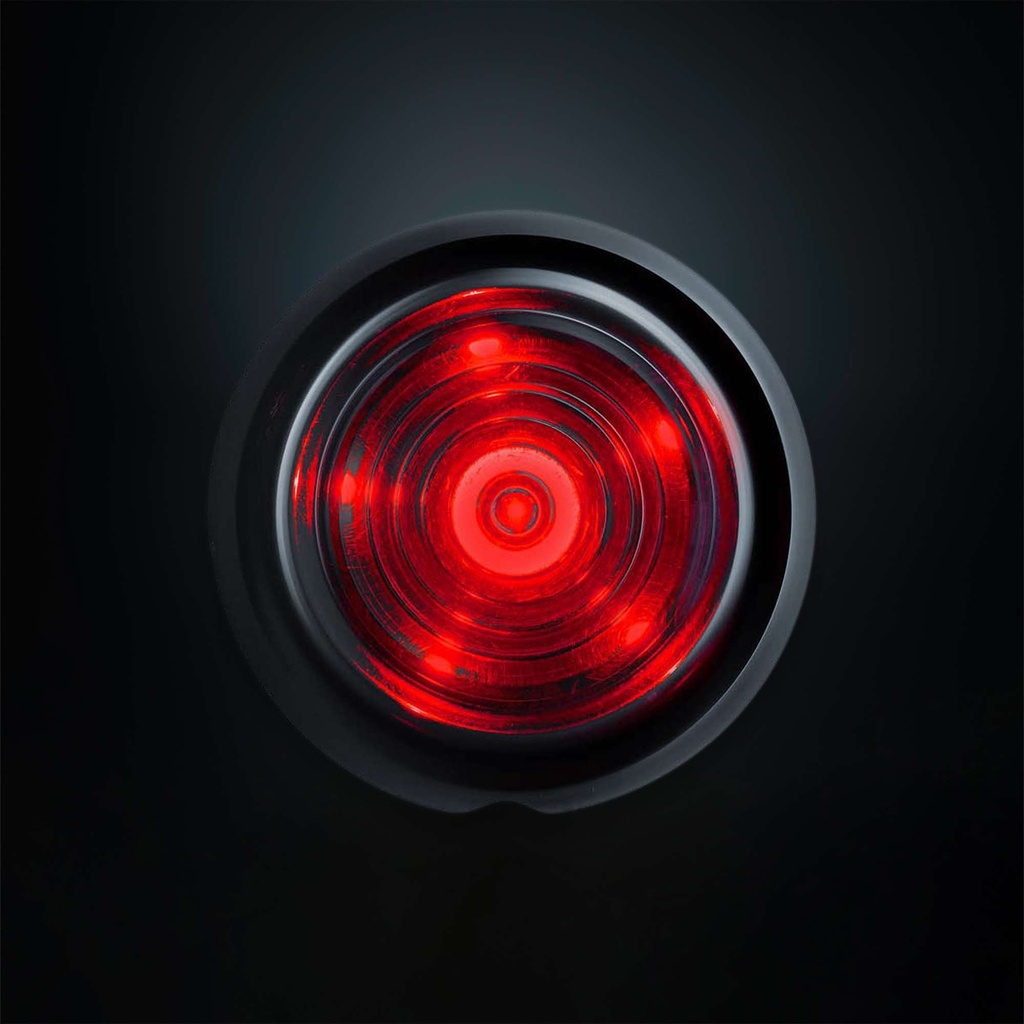 Dark Knight Viking 6 LED Unit Rood | Smoke Lens | 5m Kabel