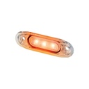 3-LED SLD Markeerverlichting 12/24V | Oranje met Heldere Lens