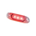 3-LED SLD Markeerverlichting 12/24V | Rood met Heldere Lens