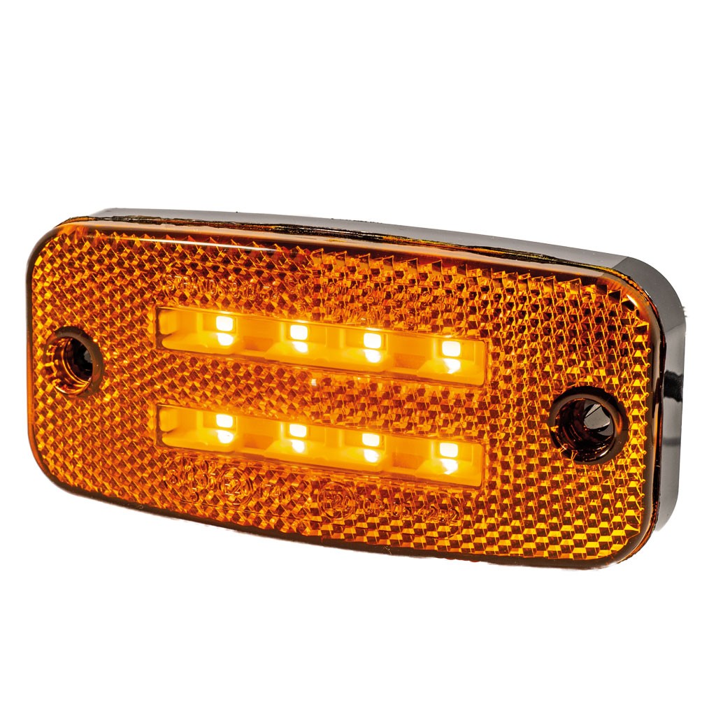 LED Zijmarkeringslicht/Richtingaanwijzer met Dubbele Oranje Lijn