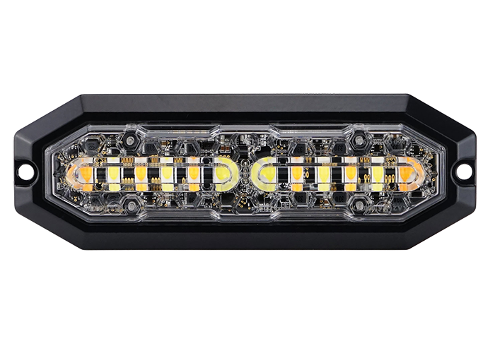 LED Strobe Light 12/24V - Amber/Blue