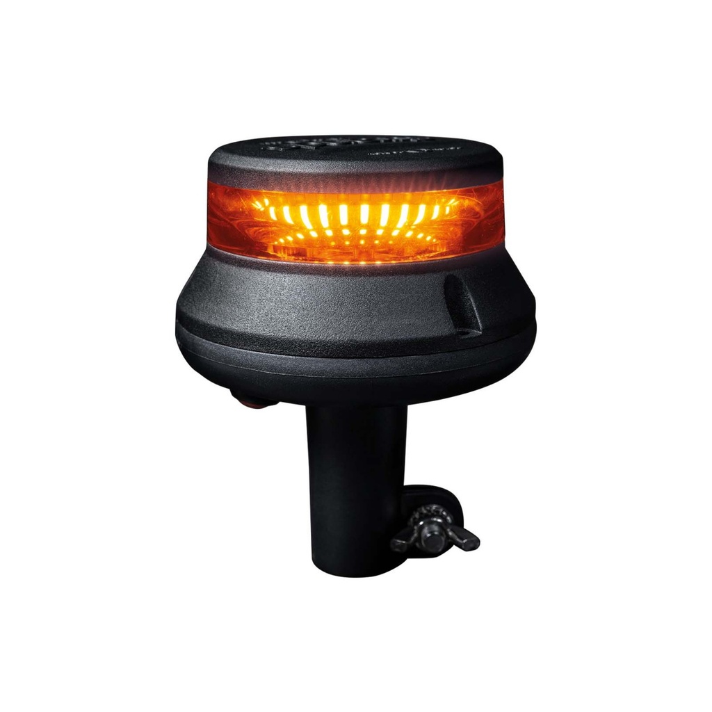 Cruise Light LED Zwaailamp met Smoked Lens | Stangmontage | Ø110mm