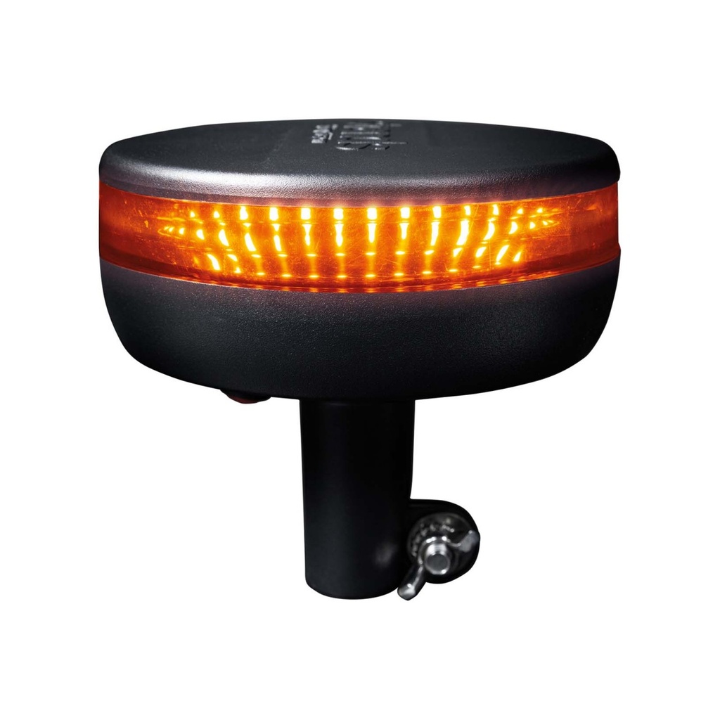 Cruise Light LED Zwaailamp met Smoked Lens | Stangmontage | Ø140mm