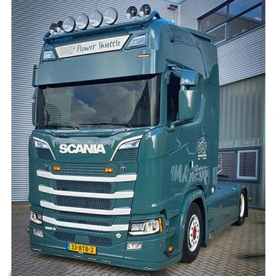 Bumper Spoiler for Scania NextGen with High Bumper | Type 9 | 5 Lightholes