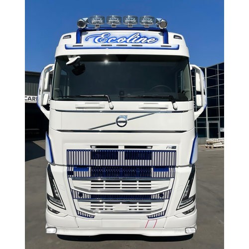 Bumperspoiler voor Volvo FH4/4B | Type 1 | 12cm Dieper | 2x Witte Talmu