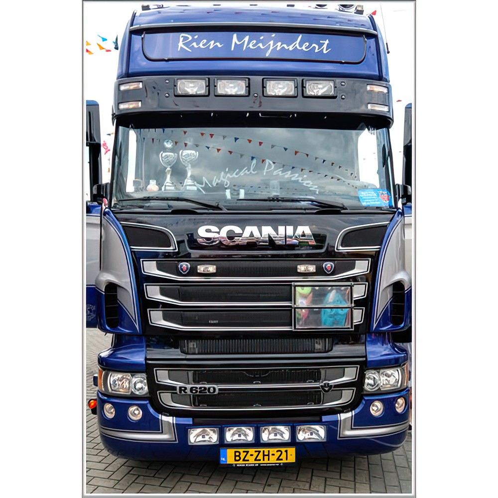 Zonneklep voor Scania 4-Serie Highline | Type 3C | 4 Lampgaten