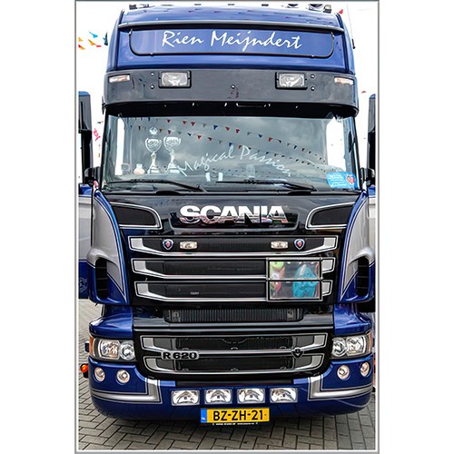 Zonneklep voor Scania 4-Serie Topline | Type 2B | 2 Lampgaten