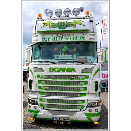 Sunvisor for Scania 4 Series Topline | Type 3D | 7 Lightholes