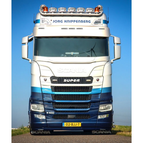 Zonneklep voor Scania NextGen | Vlakke Lijn | 5 Lampgaten