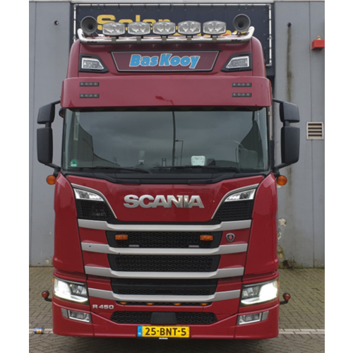 Sunvisor for Scania NextGen | Flat Bottom | 4 Lightholes