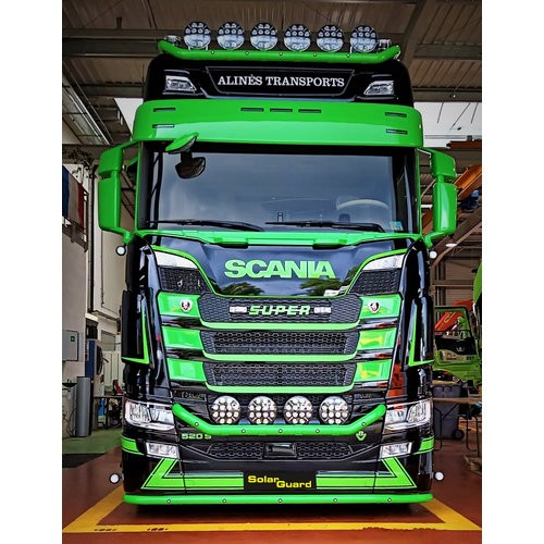 Zonneklep voor Scania NextGen | Rechte Onderkant | 7 Lampgaten