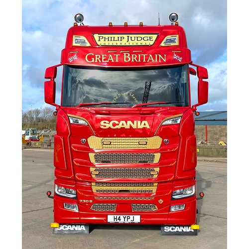 Zonneklep voor Scania NextGen | Gebogen Rand | 5 Lampgaten