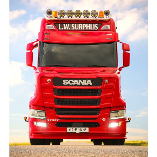 Zonneklep voor Scania NextGen | Gebogen Rand | 7 Lampgaten