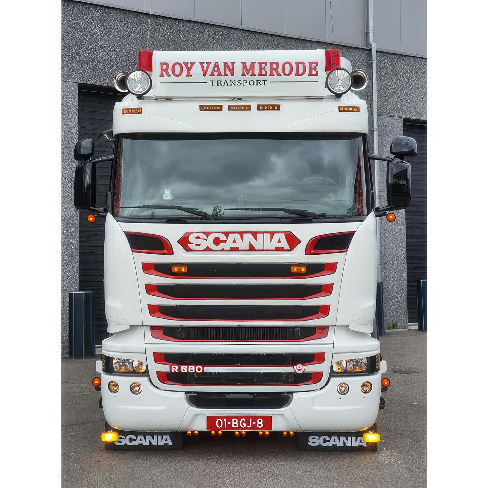 Sunvisor for Scania Streamline 2013+ Topline | Type 2D | Smooth | 5 Lightholes
