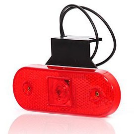 LED Positielicht met Reflector & E-Keur 12-24V - Rood