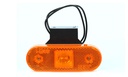 LED Position Light with Reflector & E-Mark 12-24V - Amber