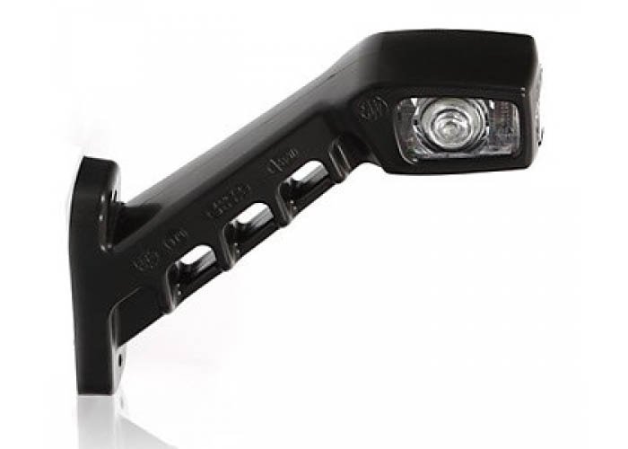 3-Kleuren LED Breedtelamp 185mm | Links (+2 Meter Kabel)