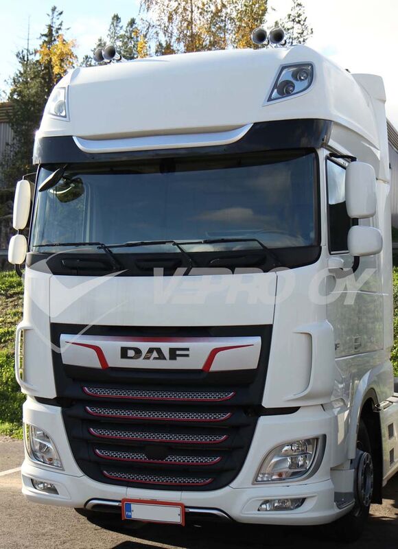 Zonneklep voor DAF XF Super Space Cab 2017+ Incl. Montagebeugels