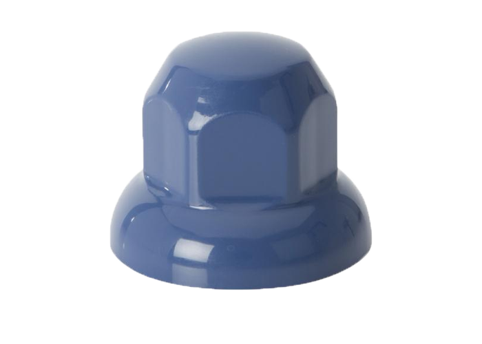 20-Pack Kunststof Wielmoerdoppen Blauw | Ø33mm