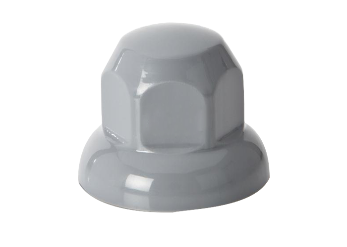20-Pack Kunststof Wielmoerdoppen Grijs | Ø33mm